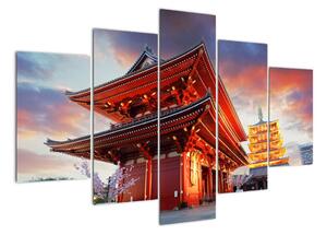 Obraz chrámu v Japonsku (150x105cm)