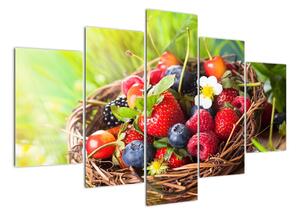 Obraz borůvek, jahod a malin (150x105cm)