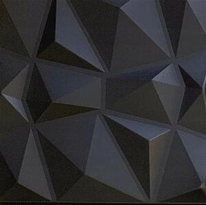 3D panel 0004, rozměr 50 cm x 50 cm, DIAMANT černý, IMPOL TRADE