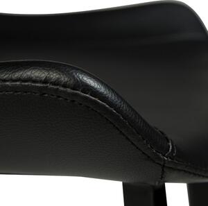​​​​​Dan-Form Černá koženková barová židle DAN-FORM Hype 65 cm