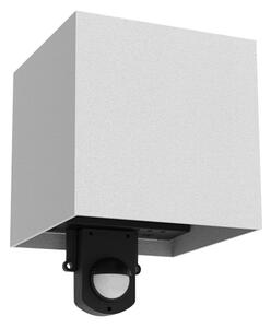 Brilagi - LED Venkovní nástěnné svítidlo se senzorem CUBE LED/6W/230V šedá IP65