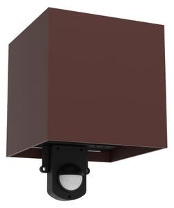 Brilagi - LED Venkovní nástěnné svítidlo se senzorem CUBE LED/6W/230V hnědá IP65