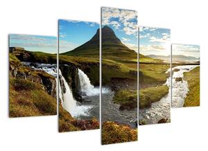 Moderní obraz - severská krajina (150x105cm)