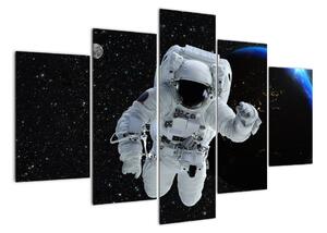 Obraz astronauta ve vesmíru (150x105cm)