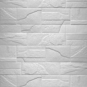 Samolepící pěnové 3D panely 0028, rozměr 76 x 68 cm, kámen bílý, IMPOL TRADE