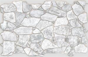 Obkladové 3D PVC panely 58797, rozměr 984 x 633 mm, tloušťka 0,6 mm, ukládaný kámen šedý, REGUL