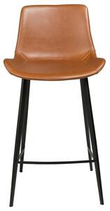 ​​​​​Dan-Form Koňakově hnědá koženková barová židle DAN-FORM Hype 65 cm