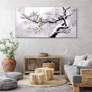 Obraz na plátně Obraz na plátně Zimní sněhové větve stromů