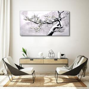 Obraz na plátně Obraz na plátně Zimní sněhové větve stromů