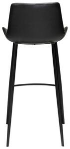 ​​​​​Dan-Form Vintage černá koženková barová židle DAN-FORM Hype 75 cm