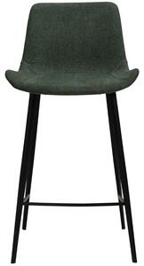 ​​​​​Dan-Form Tmavě zelená látková barová židle DAN-FORM Hype 65 cm