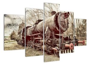 Obraz lokomotivy (150x105cm)