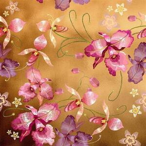Samolepící fólie 45 cm x 5 m GEKKOFIX 14055 růžová orchidej zlatá samolepící tapety