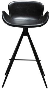 ​​​​​Dan-Form Černá koženková barová židle DAN-FORM Gaia 75 cm