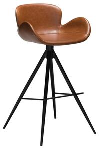 ​​​​​Dan-Form Koňakově hnědá koženková barová židle DAN-FORM Gaia 75 cm