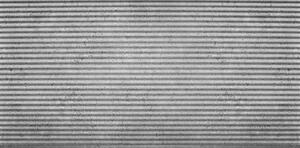 3D panel 4514, rozměr 100 cm x 50 cm, BETON STRIPES světle šedý s vlnkami, IMPOL TRADE