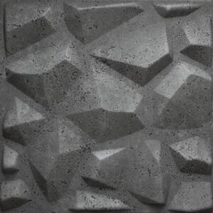 3D panel 0034, rozměr 50 cm x 50 cm, Mars beton šedý, IMPOL TRADE