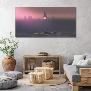 Obraz na plátně Obraz na plátně Baby loď panoráma města