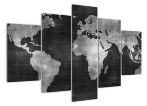 Obraz mapa světa (150x105cm)