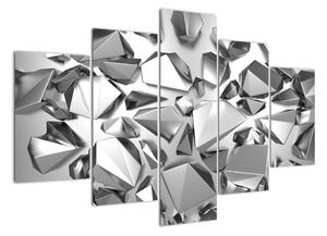 Abstraktní obrazy - krystaly (150x105cm)