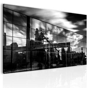 Industriální obraz černobílý Velikost (šířka x výška): 30x20 cm