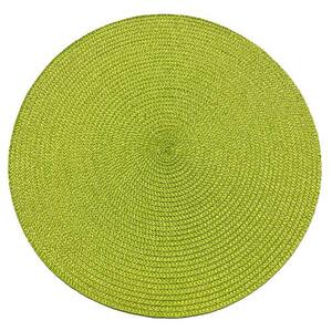 Jutové dekorativní prostírání na stůl 35870908 RATAN zelené 37 cm, IMPOL TRADE