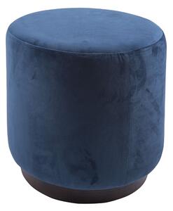 LEITMOTIV Střední taburet Pouf modrá ∅ 36 × 38 cm