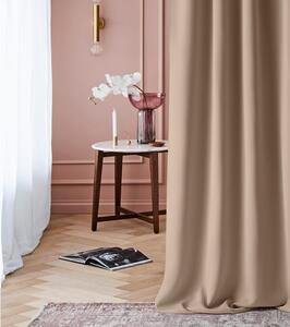 Room99 Hotový závěs na kroužcích Zatemňovací LAUREL Jednobarevný Barva: Krémová, Velikost: 140 x 250 cm