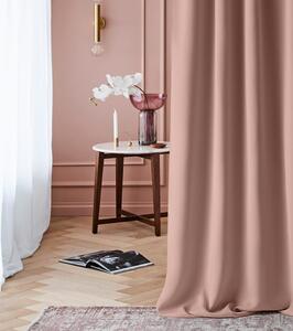 Room99 Hotový závěs na kroužcích Zatemňovací LAUREL Jednobarevný Barva: Růžová, Velikost: 140 x 250 cm