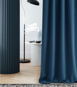 Room99 Hotový závěs na pásce Zatemňovací LAUREL Jednobarevný Barva: Černá, Velikost: 140 x 250 cm