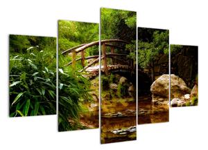 Obraz dřevěného mostu (150x105cm)