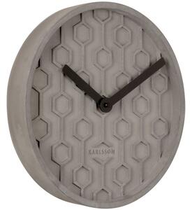 Present time Tmavě šedé betonové nástěnné hodiny Aniko 31 cm