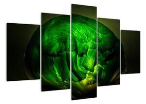 Zelená moderní abstrakce (150x105cm)