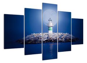Maják na moři - obraz (150x105cm)