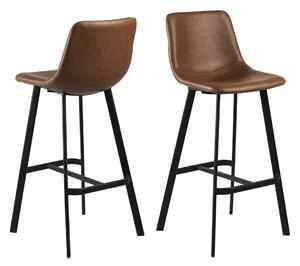 ACTONA Sada 2 ks − Barová židle Oregon − hnědá 103 × 46,5 × 50 cm