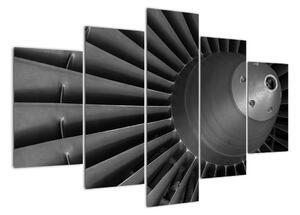 Detail turbíny - obraz (150x105cm)