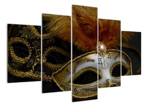 Karnevalová maska - obraz (150x105cm)
