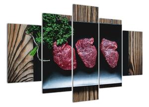 Obraz - steaky (150x105cm)