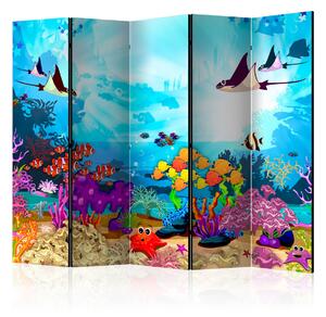 Paraván barevné rybky Velikost (šířka x výška): 225x172 cm