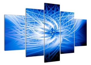 Modrý moderní obraz (150x105cm)