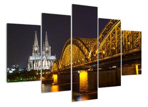 Obraz osvětleného mostu (150x105cm)