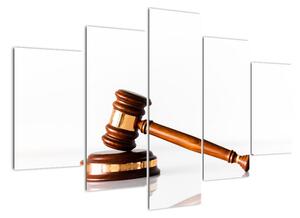 Moderní obraz - soudce, advokát (150x105cm)