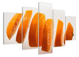 Moderní obraz - dílky pomeranče (150x105cm)