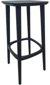 Pedrali Černá jasanová barová židle BABILA 2706 75 cm
