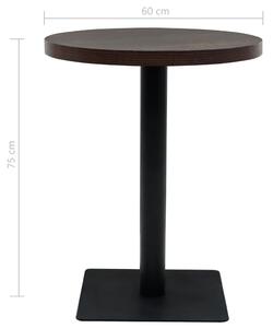 Bistro stůl MDF a ocel kulatý 60 x 75 cm