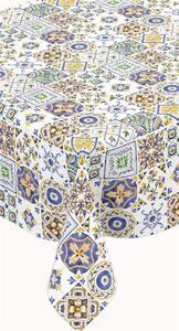 Ubrus PVC 191A Maroccan modro-žlutý, návin 20 m x 140 cm, IMPOL TRADE