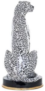 Černobílá dekorativní soška Richmond Cheetah 53 cm