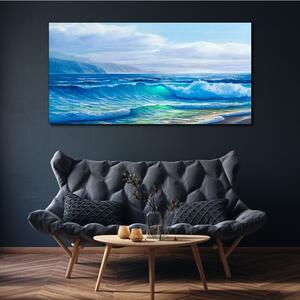 Obraz na plátně Obraz na plátně Mořské vlny mraky