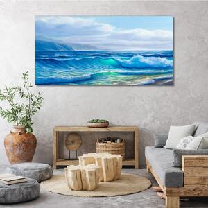 Obraz na plátně Obraz na plátně Mořské vlny mraky