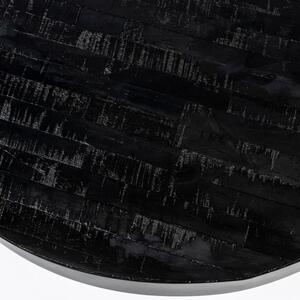 White Label Černý teakový konferenční stolek WLL Suri 74 cm
